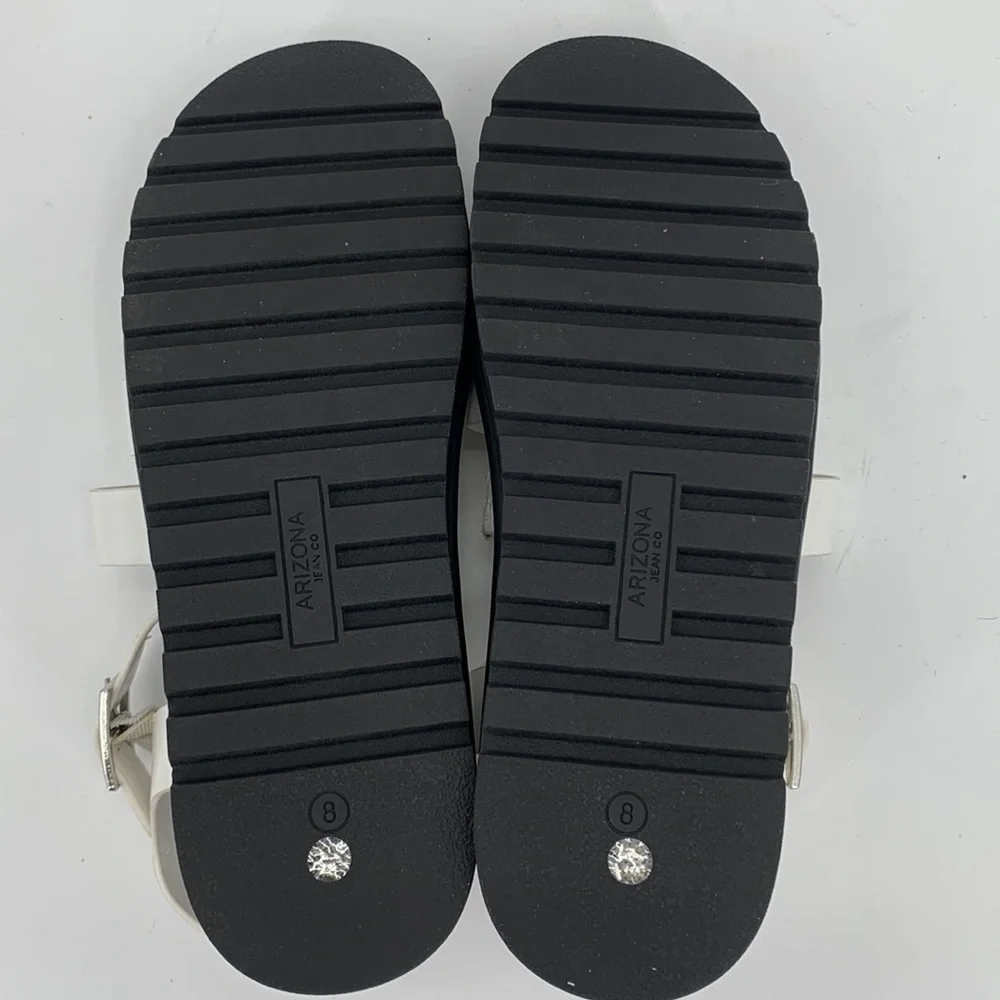 Arizona Jean Co. White Sandals Size 10 - Picture 6 of 6